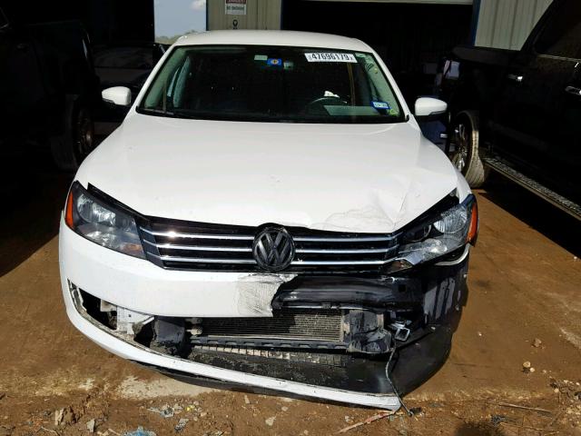 1VWBP7A30DC014276 - 2013 VOLKSWAGEN PASSAT SE WHITE photo 9