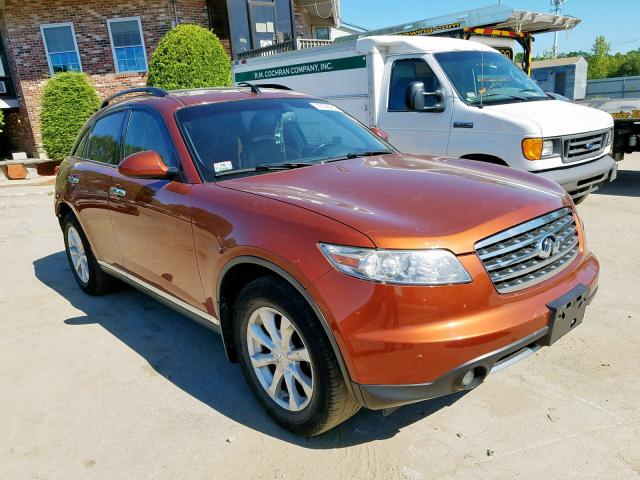 JNRAS08W26X205455 - 2006 INFINITI FX35 ORANGE photo 1