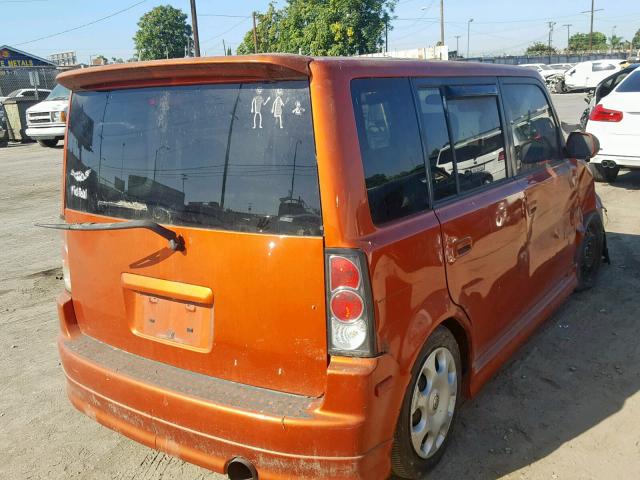 JTLKT324740160341 - 2004 TOYOTA SCION XB 橙色 照片 4