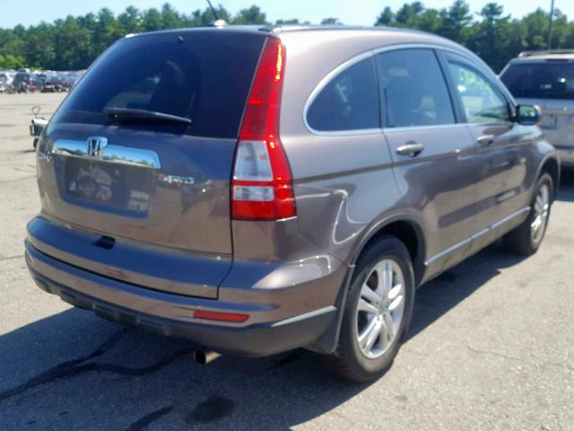 5J6RE4H79BL107688 - 2011 HONDA CR-V EXL GRAY photo 4