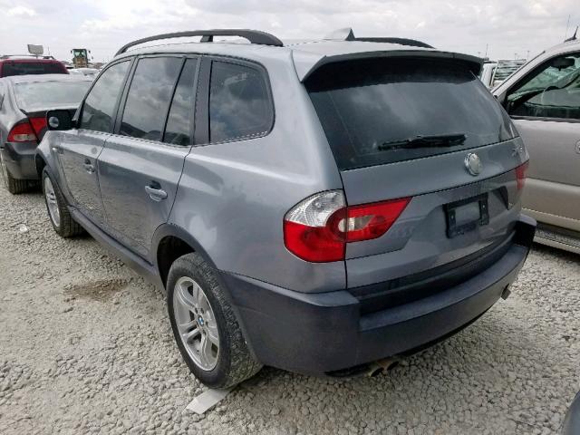 WBXPA93445WD20690 - 2005 BMW X3 3.0I SILVER photo 3