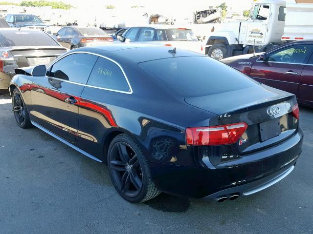 WAURV78TX9A006358 - 2009 AUDI S5 QUATTRO BLACK photo 3