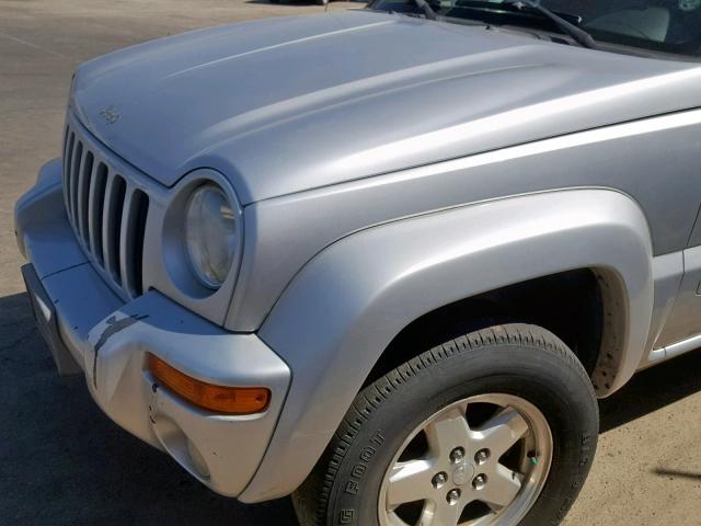 1J4GL58K12W308510 - 2002 JEEP LIBERTY LI SILVER photo 9