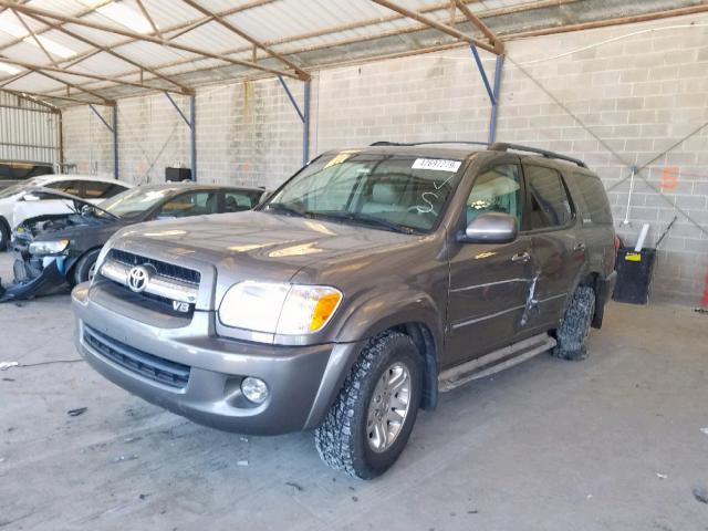 5TDZT38AX5S247527 - 2005 TOYOTA SEQUOIA LI GRAY photo 2