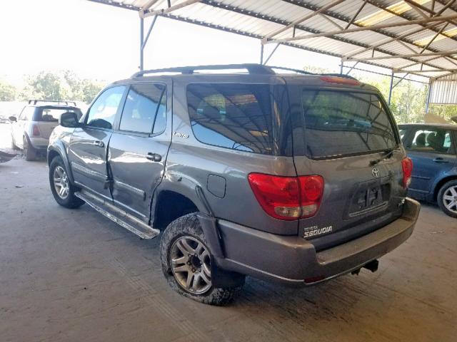 5TDZT38AX5S247527 - 2005 TOYOTA SEQUOIA LI GRAY photo 3