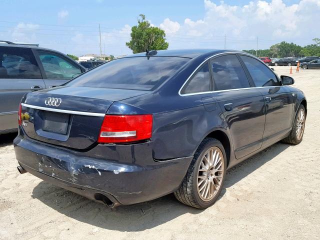 WAUAH74F26N167652 - 2006 AUDI A6 3.2 BLUE photo 4