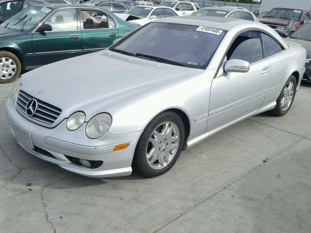 WDBPJ73J61A014875 - 2001 MERCEDES-BENZ CL 55 AMG SILVER photo 2