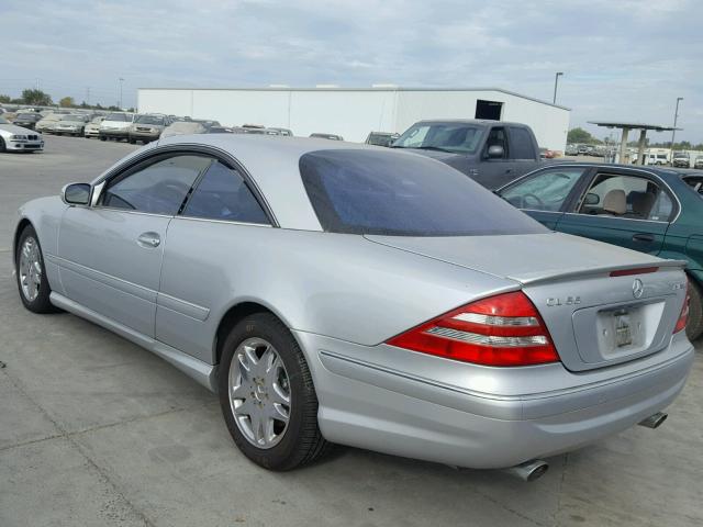 WDBPJ73J61A014875 - 2001 MERCEDES-BENZ CL 55 AMG SILVER photo 3