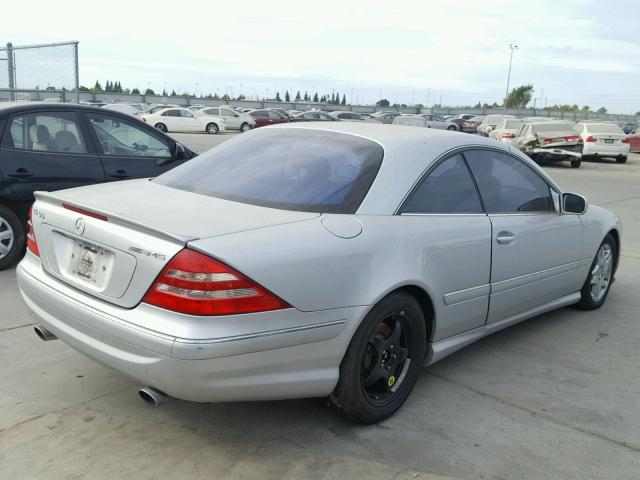 WDBPJ73J61A014875 - 2001 MERCEDES-BENZ CL 55 AMG SILVER photo 4