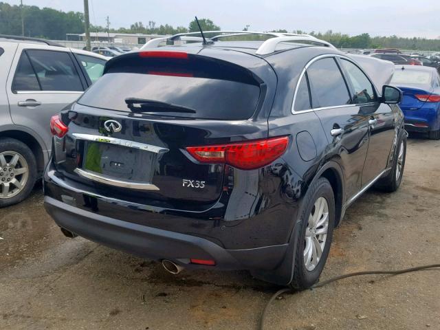 JN8AS1MWXCM156275 - 2012 INFINITI FX35 BLACK photo 4