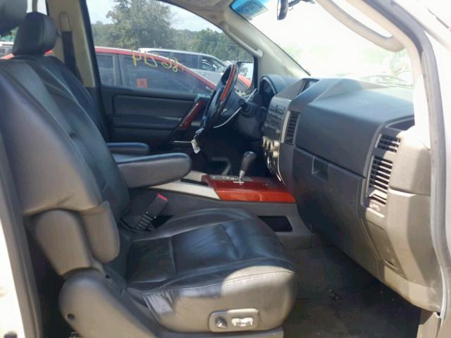 5N3AA08A75N812567 - 2005 INFINITI QX56 SILVER photo 5