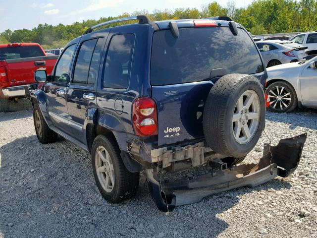 1J4GL58K15W723413 - 2005 JEEP LIBERTY LI BLUE photo 3