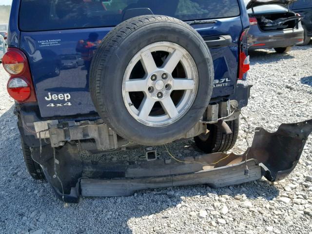 1J4GL58K15W723413 - 2005 JEEP LIBERTY LI BLUE photo 9