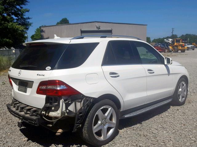 4JGDA7DBXEA349148 - 2014 MERCEDES-BENZ ML 550 4MA WHITE photo 4