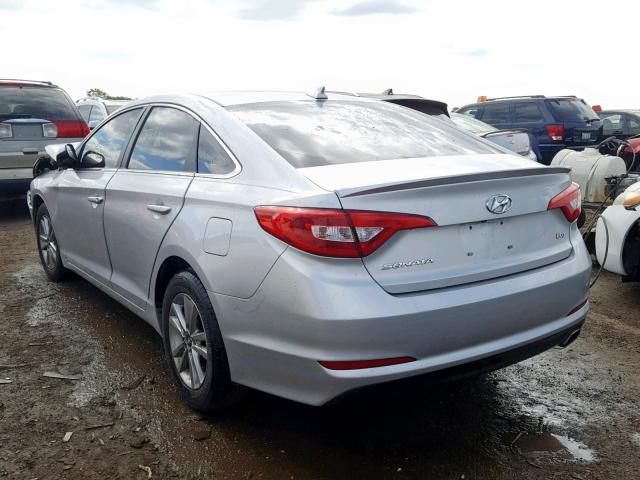 5NPE24AA8HH444837 - 2017 HYUNDAI SONATA ECO SILVER photo 3