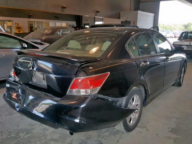 1HGCP26478A006836 - 2008 HONDA ACCORD LXP BLACK photo 4