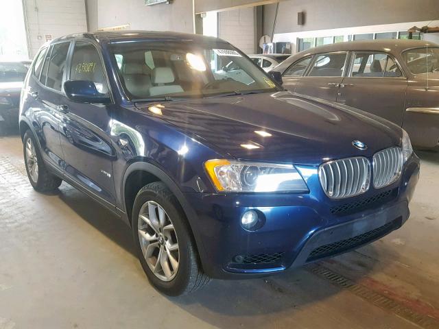 5UXWX7C54DL978784 - 2013 BMW X3 XDRIVE3 BLUE photo 1