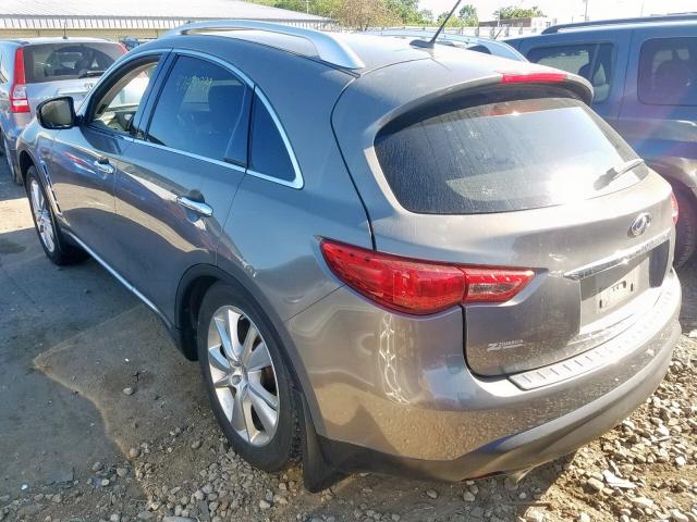 JN8AS1MWXCM151674 - 2012 INFINITI FX35 GRAY photo 3