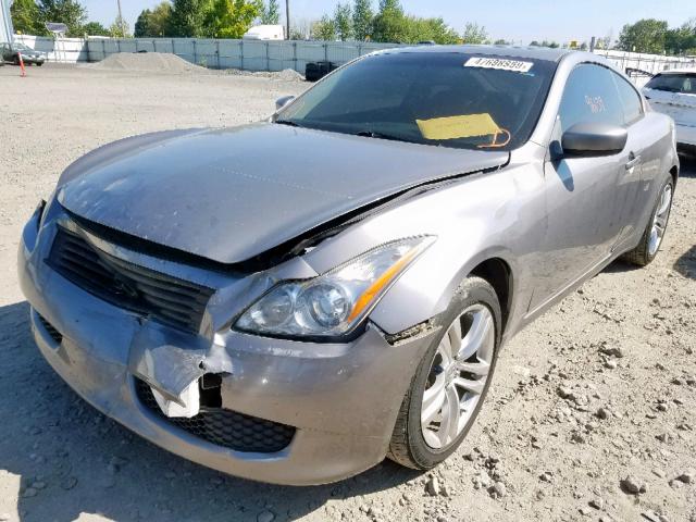 JNKCV64F89M650652 - 2009 INFINITI G37 GRAY photo 2