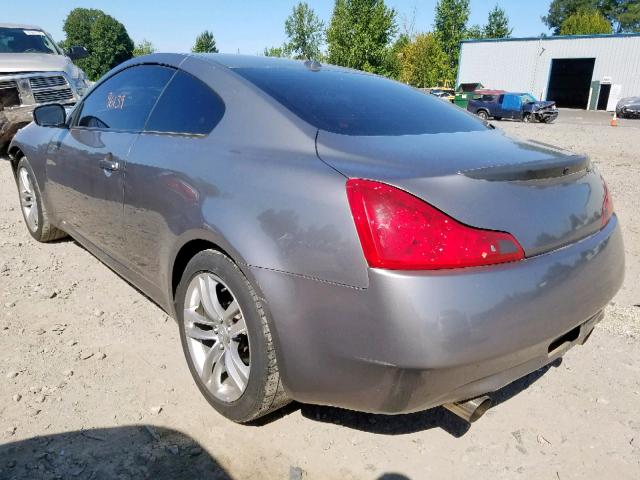 JNKCV64F89M650652 - 2009 INFINITI G37 GRAY photo 3