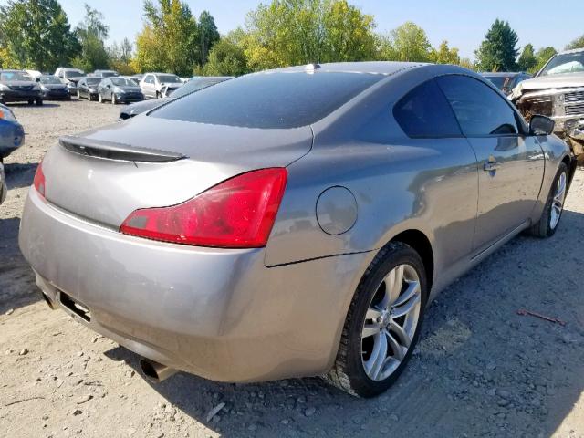 JNKCV64F89M650652 - 2009 INFINITI G37 GRAY photo 4