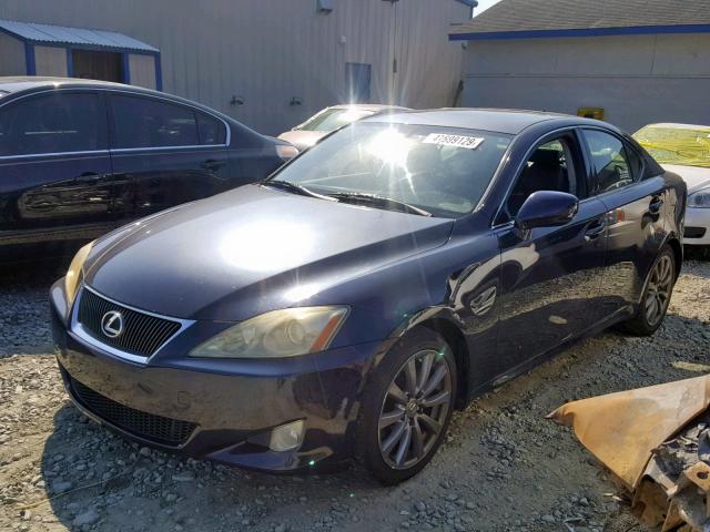 JTHBK262385078549 - 2008 LEXUS IS 250 BLUE photo 2