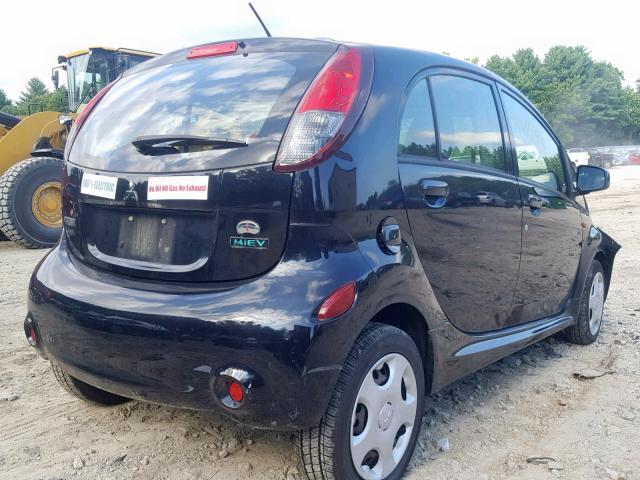 JA3215H1XCU015424 - 2012 MITSUBISHI I MIEV ES BLACK photo 4