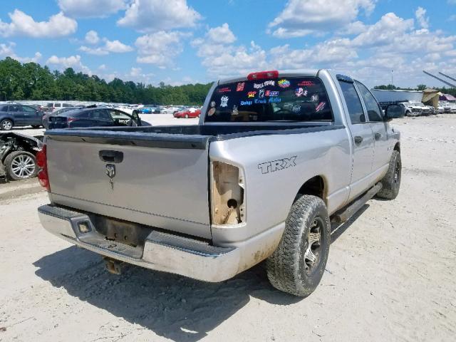 1D7HA18K78J237334 - 2008 DODGE RAM 1500 S SILVER photo 4