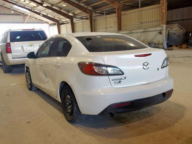 JM1BL1UF4B1444404 - 2011 MAZDA 3 I WHITE photo 3