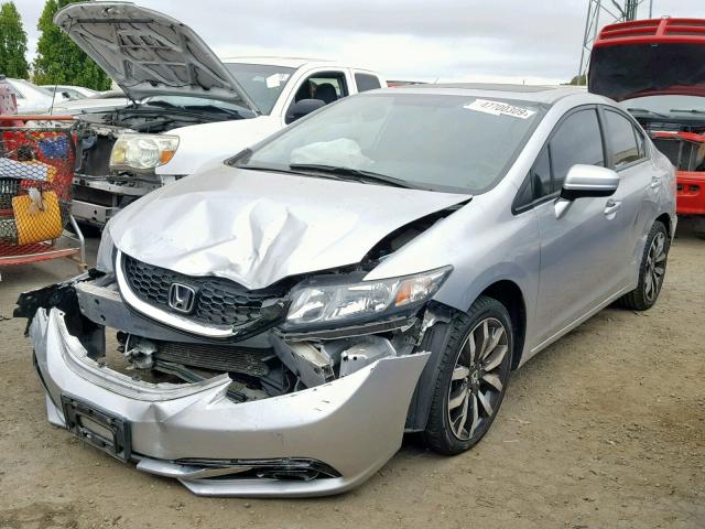 19XFB2F92FE285614 - 2015 HONDA CIVIC EXL 银色 照片 2