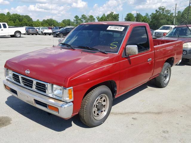 1N6SD11S1PC347233 - 1993 NISSAN TRUCK SHOR RED photo 2