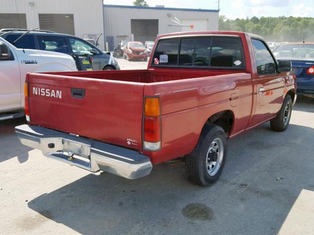 1N6SD11S1PC347233 - 1993 NISSAN TRUCK SHOR RED photo 4