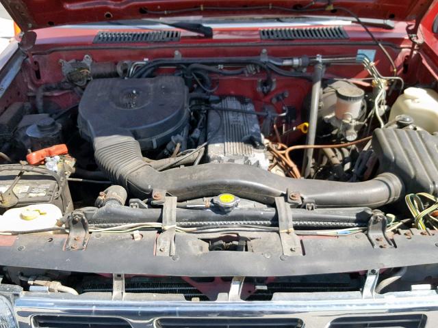 1N6SD11S1PC347233 - 1993 NISSAN TRUCK SHOR RED photo 7