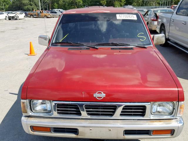 1N6SD11S1PC347233 - 1993 NISSAN TRUCK SHOR RED photo 9