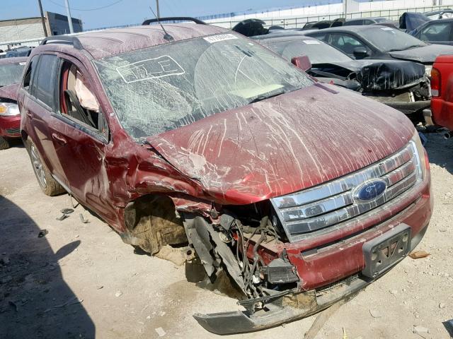 2FMDK38C87BB28535 - 2007 FORD EDGE SEL RED photo 1