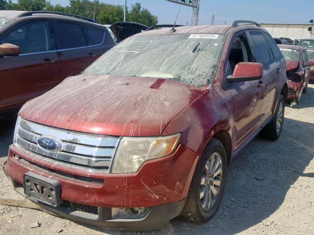 2FMDK38C87BB28535 - 2007 FORD EDGE SEL RED photo 2