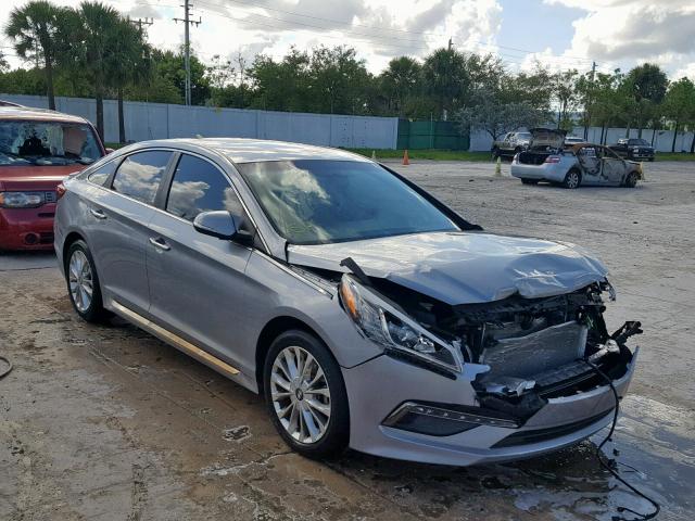 5NPE34AF3FH210210 - 2015 HYUNDAI SONATA SPO SILVER photo 1