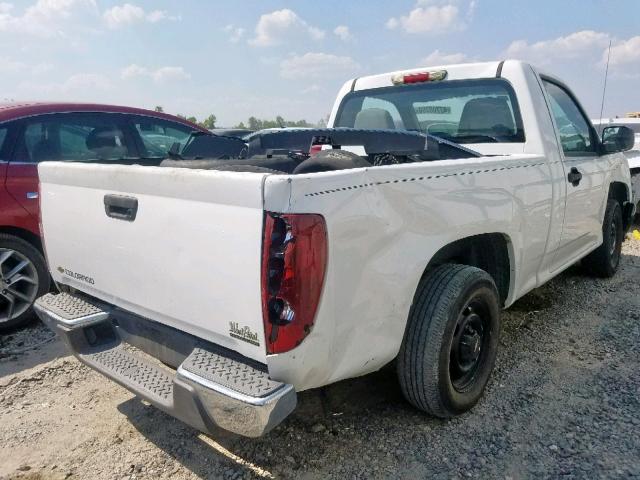 1GCCS148368229148 - 2006 CHEVROLET COLORADO WHITE photo 4