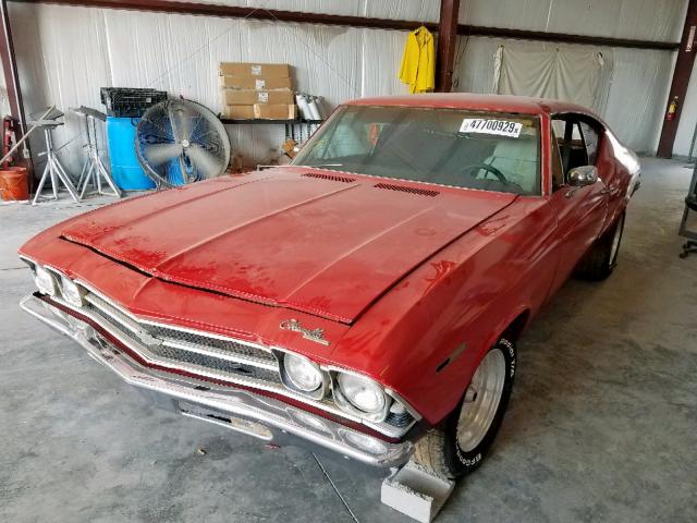 136379K478131 - 1969 CHEVROLET CHEVELL RED photo 2