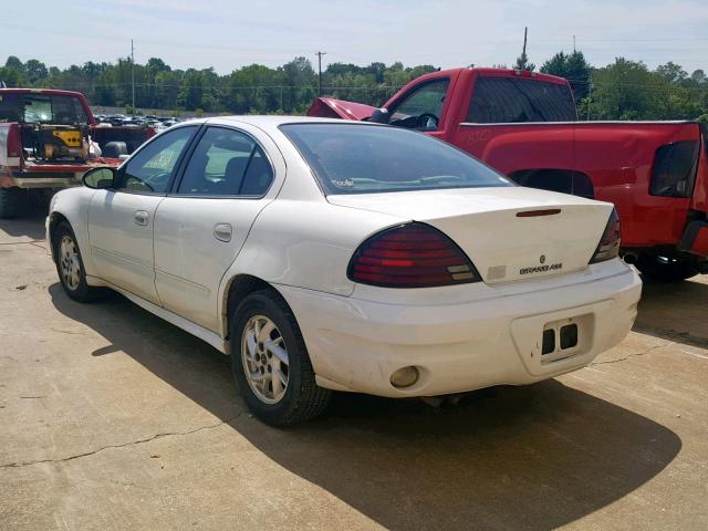 1G2NF52E43M669710 - 2003 PONTIAC GRAND AM S WHITE photo 3