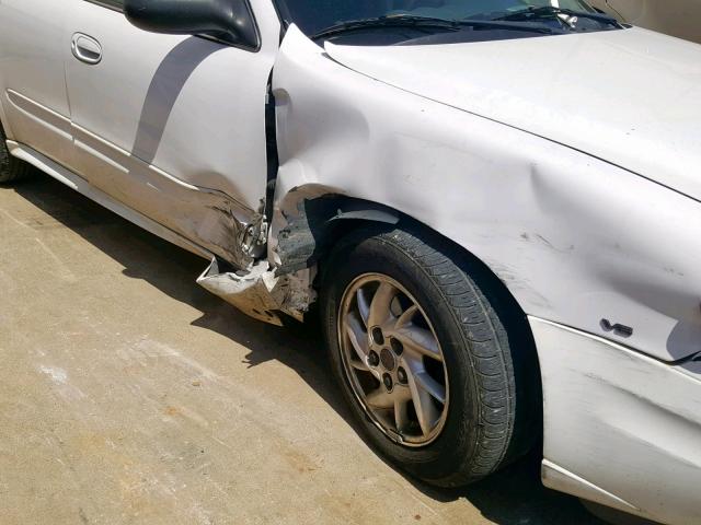 1G2NF52E43M669710 - 2003 PONTIAC GRAND AM S WHITE photo 9