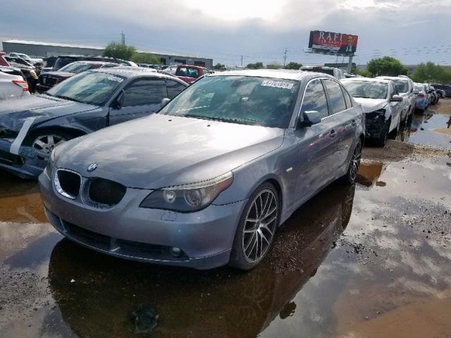 WBANE53586CK83313 - 2006 BMW 525 I SILVER photo 2