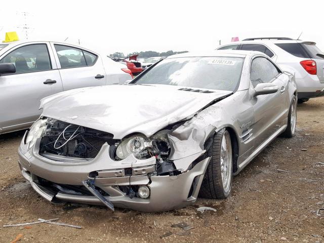 WDBSK79F26F110765 - 2006 MERCEDES-BENZ SL 65 AMG GRAY photo 2