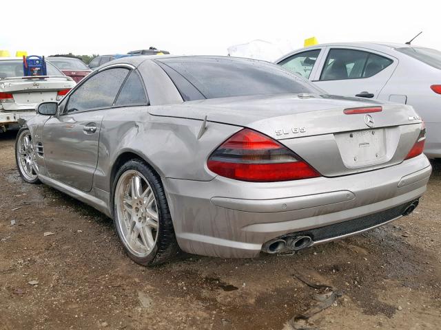 WDBSK79F26F110765 - 2006 MERCEDES-BENZ SL 65 AMG GRAY photo 3