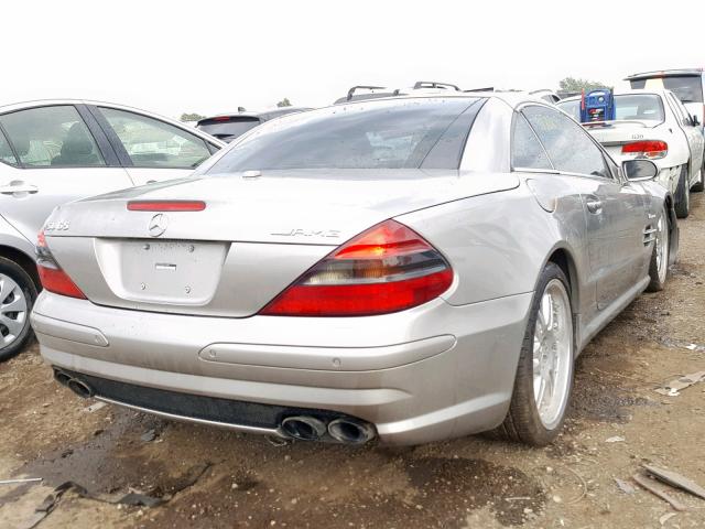 WDBSK79F26F110765 - 2006 MERCEDES-BENZ SL 65 AMG GRAY photo 4