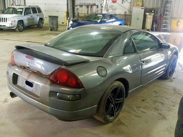 4A3AC44G52E022489 - 2002 MITSUBISHI ECLIPSE GS GRAY photo 4