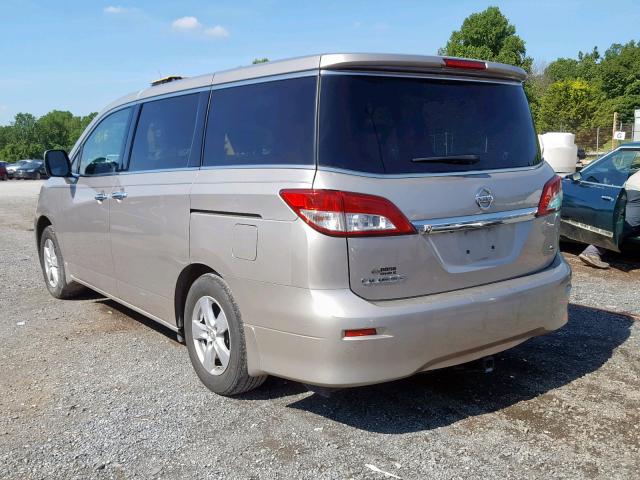 JN8AE2KP4B9004292 - 2011 NISSAN QUEST S TAN photo 3