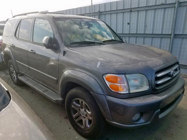 5TDZT38A74S226519 - 2004 TOYOTA SEQUOIA LI CHARCOAL photo 1