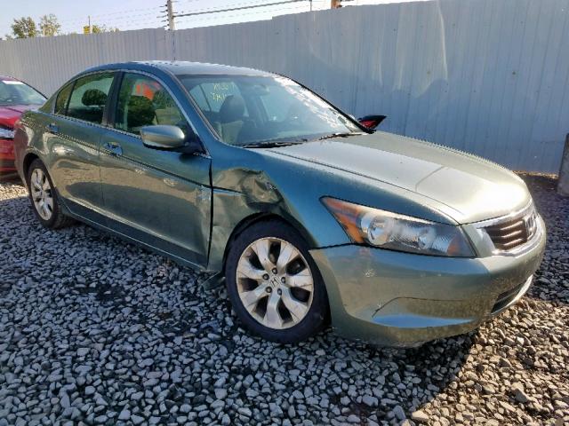 1HGCP2F7XAA100693 - 2010 HONDA ACCORD EX GREEN photo 1