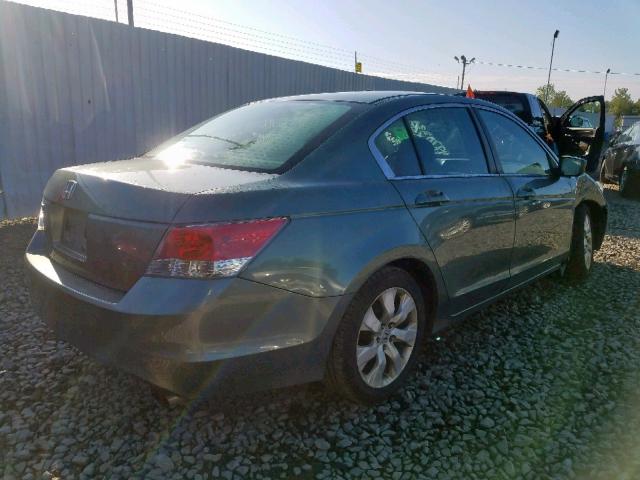 1HGCP2F7XAA100693 - 2010 HONDA ACCORD EX GREEN photo 4